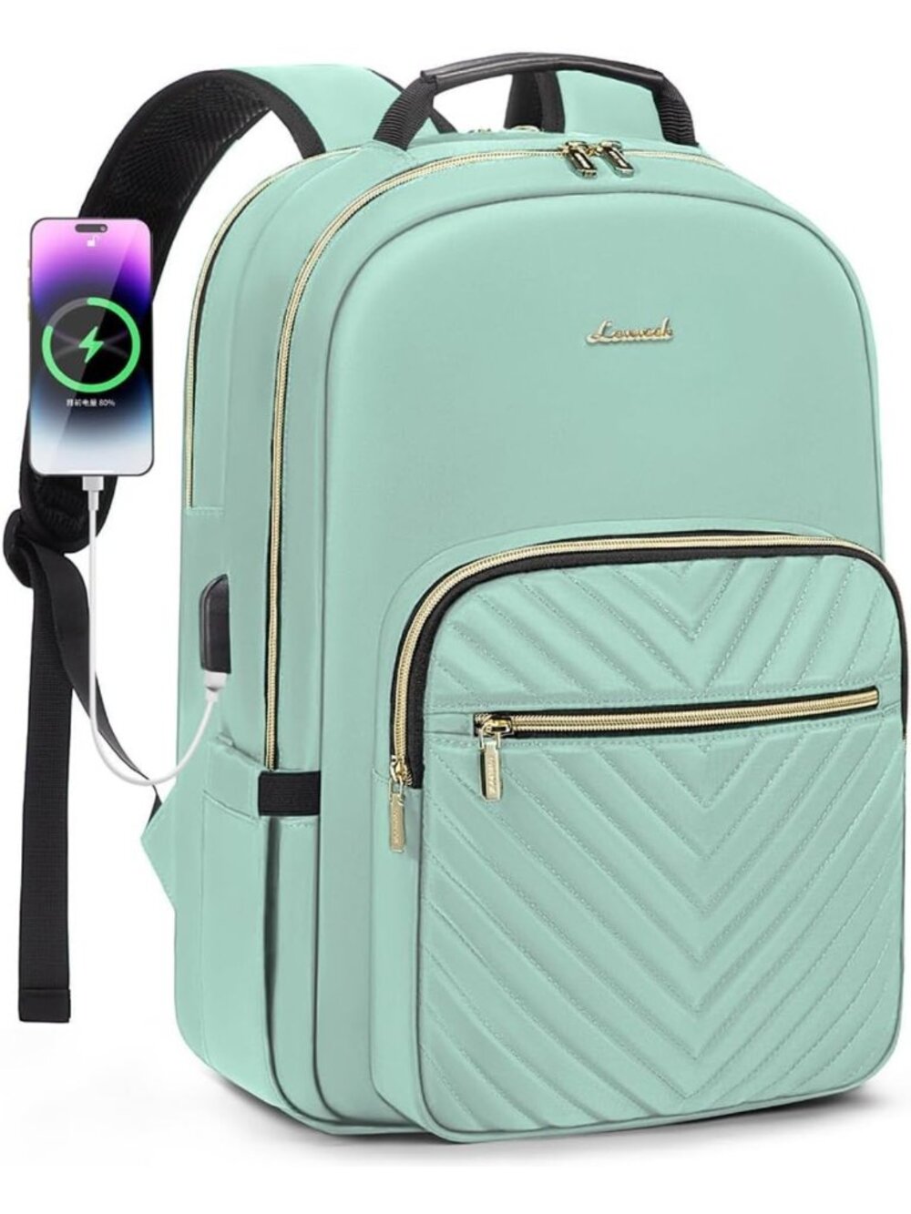 Stylish Quilted Laptop Backpack for Women | Perfect Work, Travel & College Bag